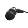 Dynamic Sealed Canal Stereo Binaural Earphones 3m For Stereo Mini Plug Binaural (Black) TV/Radio/Music 3.5mm L-shaped/L-shaped