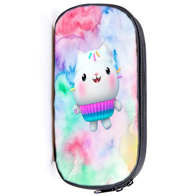 Кукольный домик Gabby's, пенал Gabby Cat, сумка для девочек, большая вместительная коробка для ручек, органайзер, школьные принадлежности, офисные принадлежности, канцелярская сумка