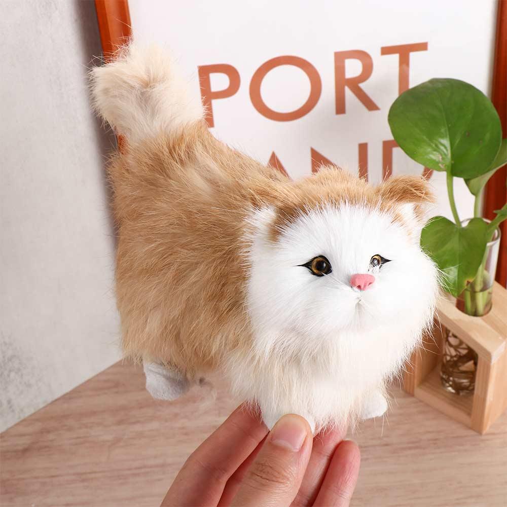 for Children Baby Toy Fake Cat Kitten Doll Stuffed Kitten Plush Cat Toys Simulation Cat Cat Model