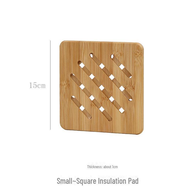 Thick Round Bamboo Placemats and Coasters - Heat-Resistant Table Mats