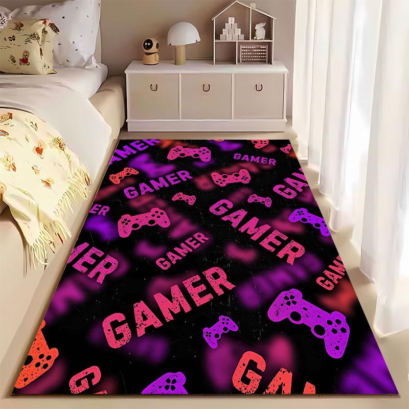 Colorful Gamer Controller Print suitable as a non-slip mat for the living room or bedroom sofa