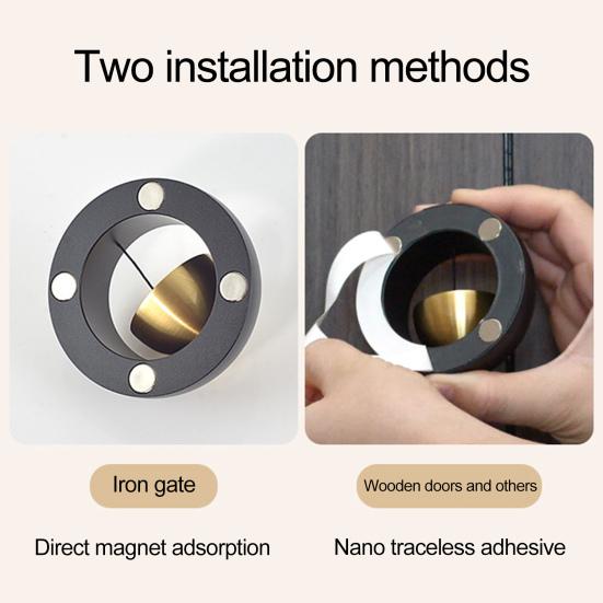 Металлический колокольчик лавочников с громким звуком, подвесной входной двери, алюминиевый басовый колокольчик, колокольчик, дверной звонок, домашний офис, кофейня, украшение для входа