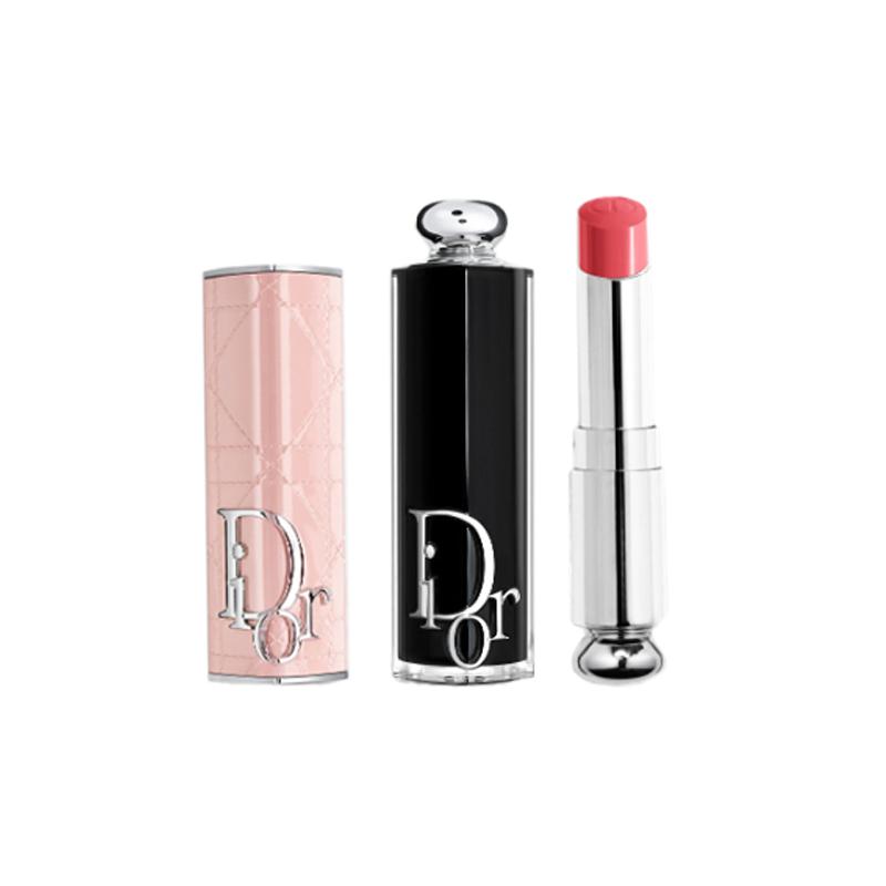 Dior Помада Очаровательная помада модный футляр #розовый личи кожаный узор 727 медовая облепиха