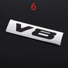 Логотип V6 V8, наклейка на заднюю эмблему автомобиля, значок