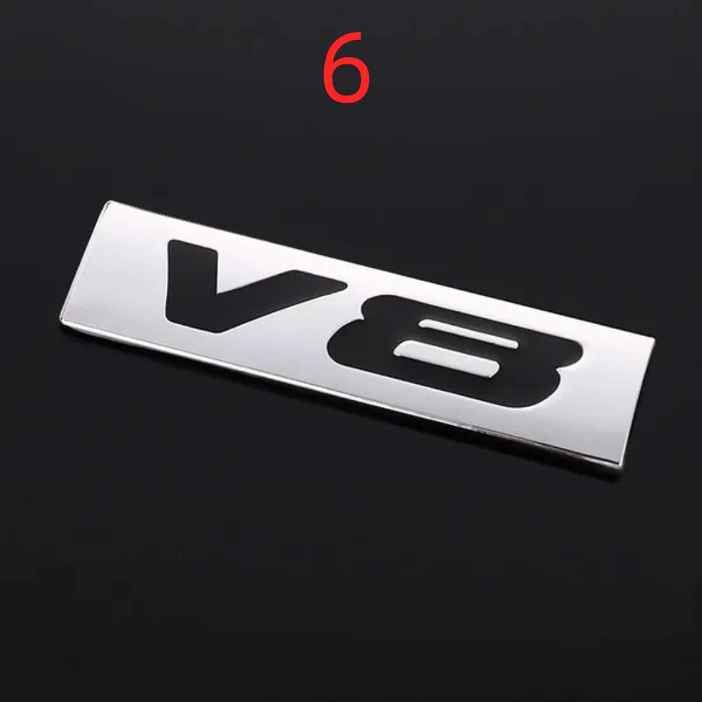 Логотип V6 V8, наклейка на заднюю эмблему автомобиля, значок