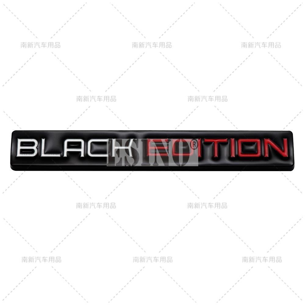 Стайлинг автомобиля 3D Black Edition декоративная металлическая клейкая эмблема задний значок багажника наклейка на крыло наклейка на тело автомобильные аксессуары