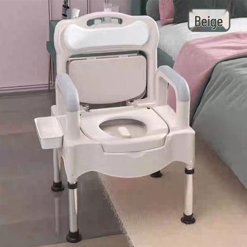 Регулируемый стул-туалет из нержавеющей стали для пожилых и беременных женщин, портативный с судном