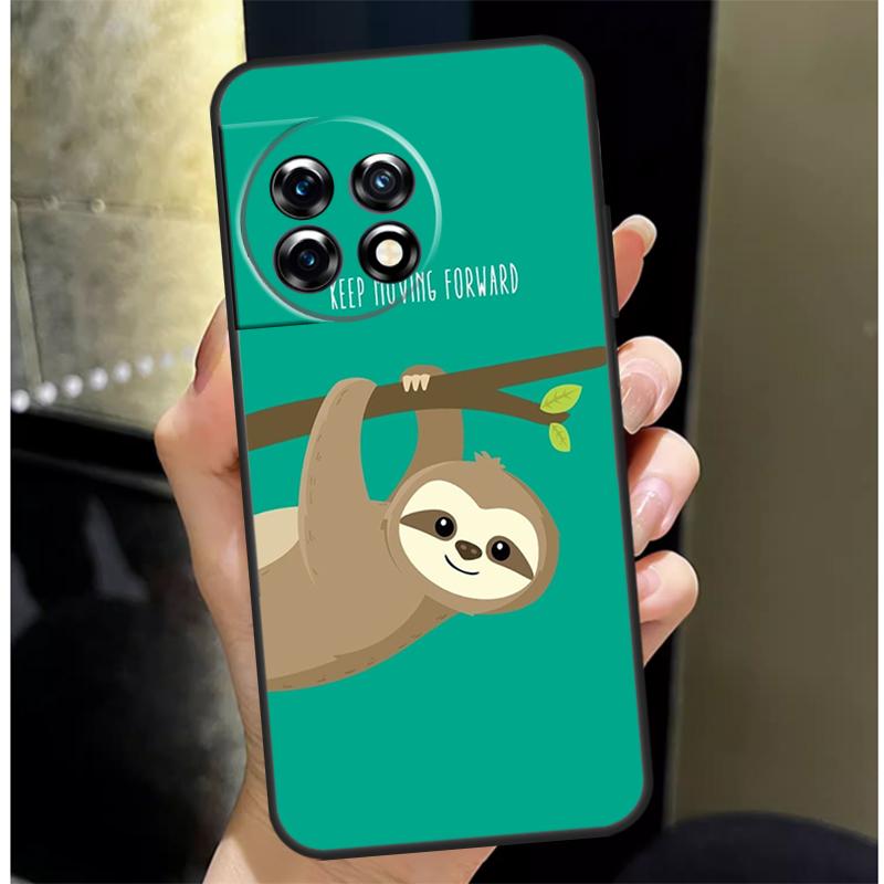 Забавный Милый Ленивец Чехол Для OnePlus 13 13R 12 12R 11 10 Pro 8T 10T OnePlus Nord 4 CE 2 3 Lite N10 N20 N30 Чехол