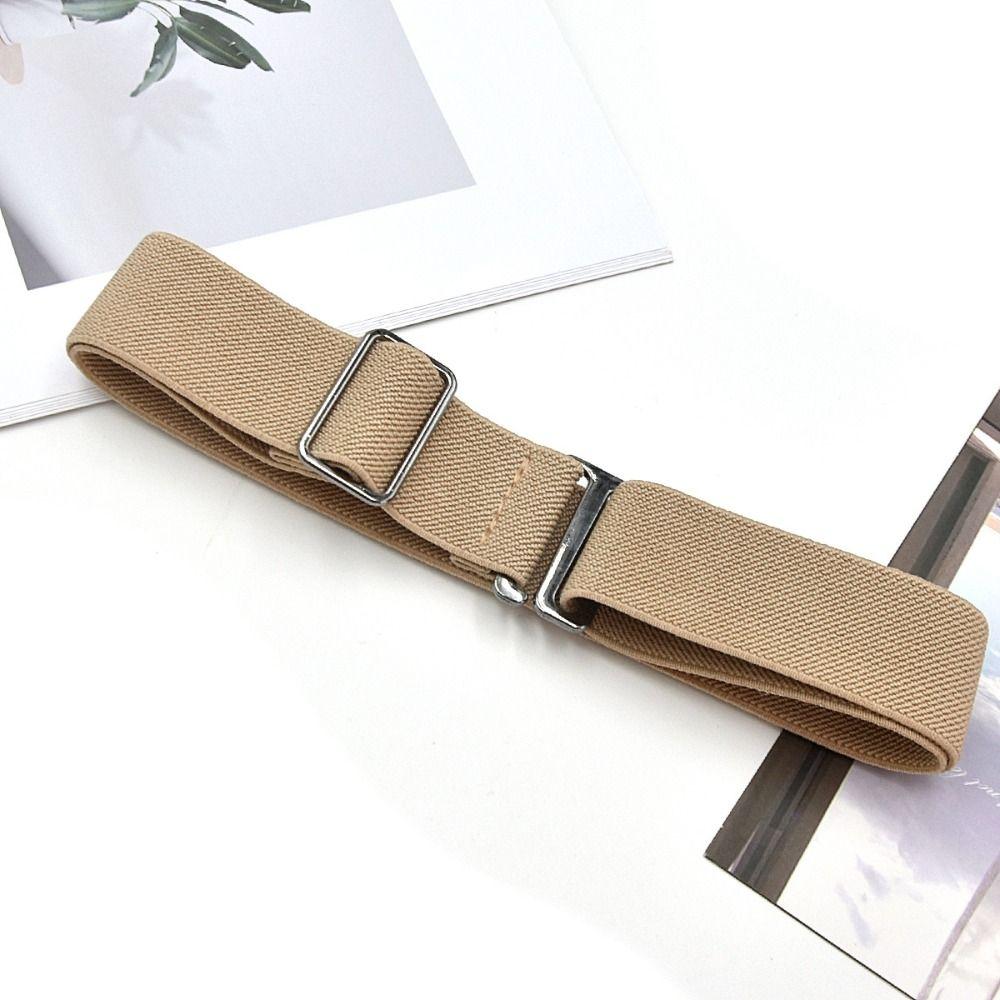 Невидимый регулируемый пояс на талию, универсальная тонкая эластичная лента, модный эластичный пояс для женщин