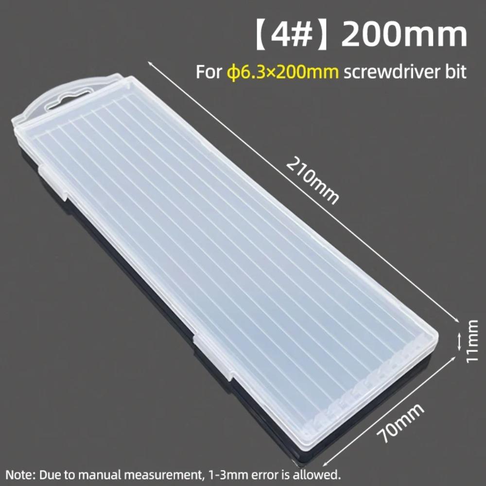 1Pcs 10 Grid Case Tool Parts Storage Case Plastic Hardware Tool Box  for Twist Drill Tap Accessories