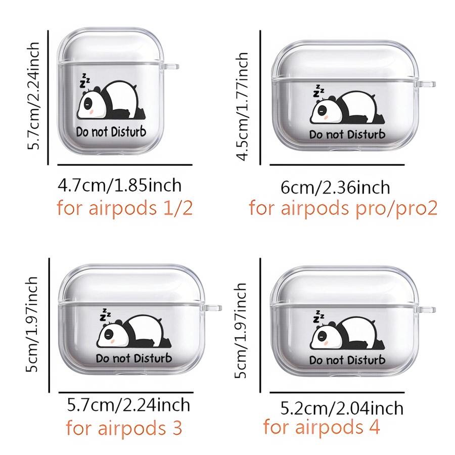 Чехол для Airpods 3 Pro2 1 4 Pro Pro3 2 Прозрачный Чехол для Наушников Мультяшные Животные