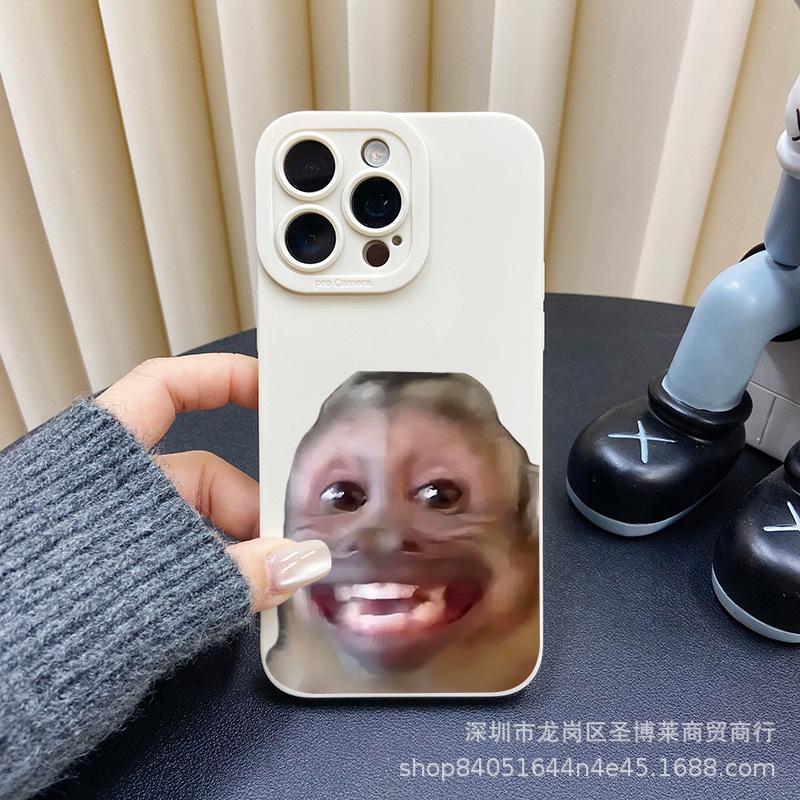 Обезьяна, смеющаяся, подходит для чехла для мобильного телефона iPhone 15 iphone12promax набор 14/13/11/XSMAX глаз зрачок 16