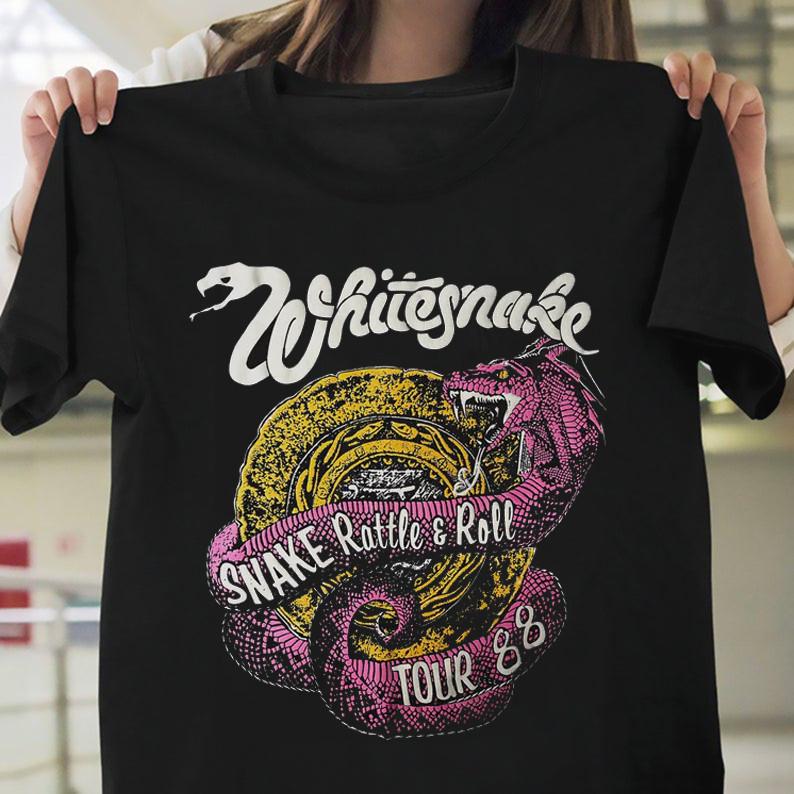 Vintage Whitesnake RATTLE ROLL TOUR 88 T-shirt for Men Women S-5XL SA002