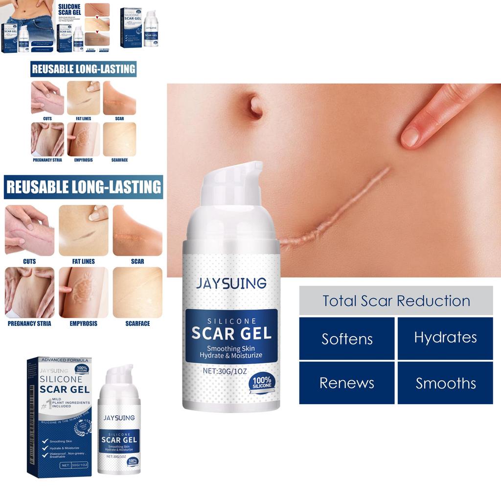 Jaysuing Scar Repair Gel For Fading Pregnancy And Surgical Scars Smooth Nourishing Skin