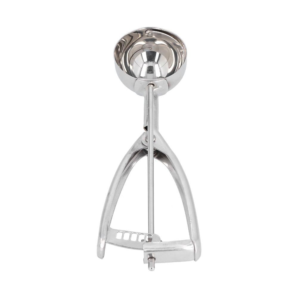 Stainless Steel Ice Cream Scoop Trigger Release Manual Digging Spoon Portion Scoop  For Home