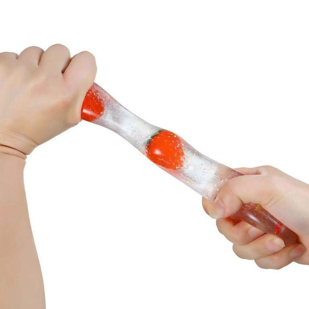 Random Color Transparent Bottle Fidget Toys Transparent Maltose Bottle Squishy Toy DIY Creative