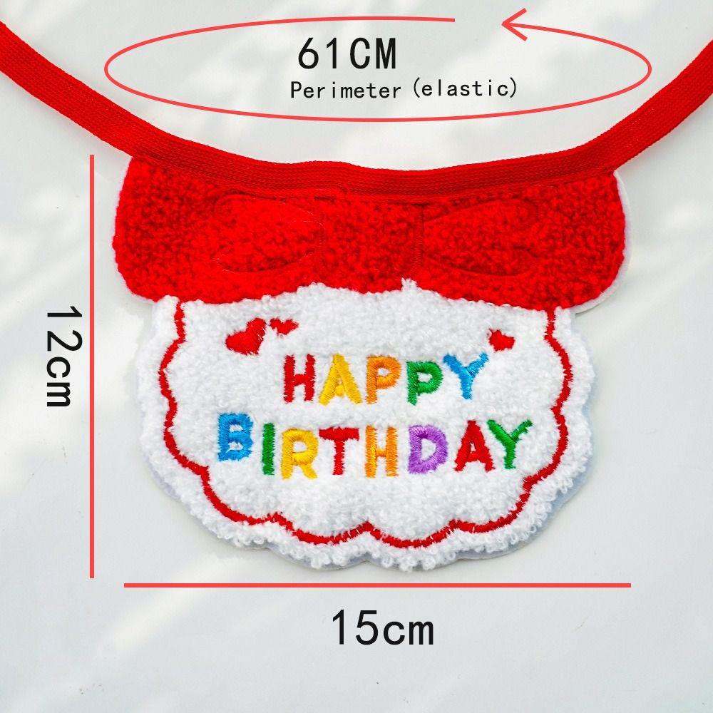 Pets Birthday Party Pet Birthday Scarf Hat Set Pets Cat Scarf Hat Set Ins Style Pet Scarf Dog