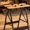 Folding Carpentry Workbench with Clamps Portable Foldable Metal