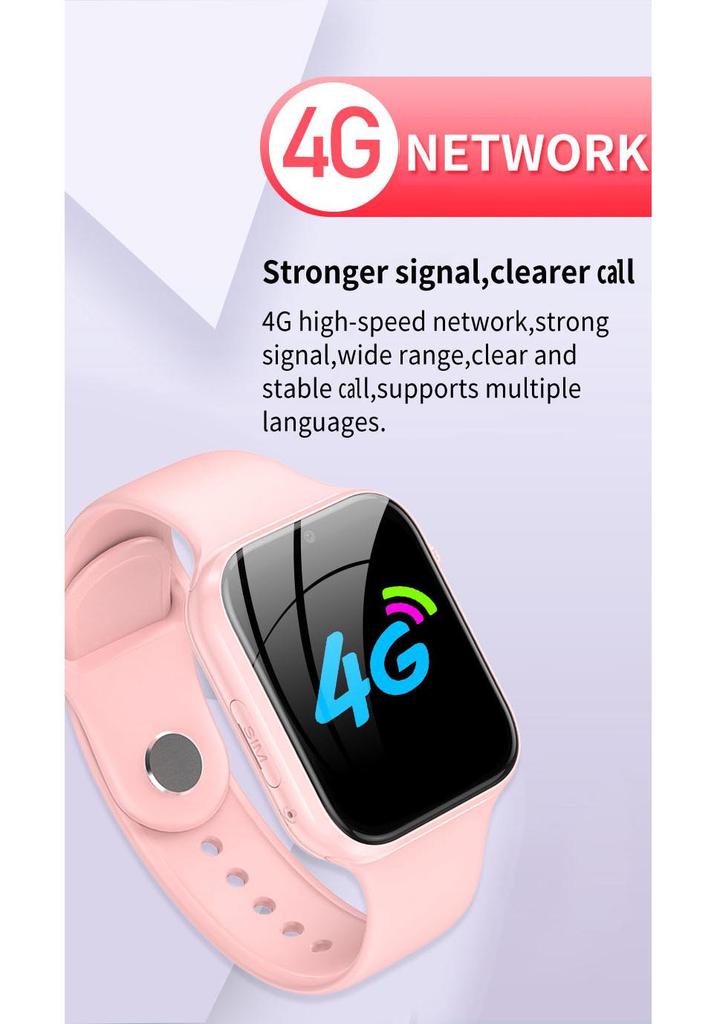 4G Детские умные часы со слотом для SIM-карты, видеозвонком, поддержкой нескольких языков
