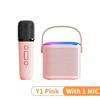 Karaoke Machine for Kids Adults, Portable Bluetooth Speaker Wireless Microphones, Karaoke Toys for Family Party