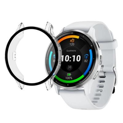 Защита совместимая с Garmin Venu 3 45 мм - Жесткий чехол для смарт-часов прозрачный чехол экран из закаленного стекла Phonillico®