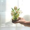 Искусственные тюльпаны Декор из искусственных цветов, Искусственные растения тюльпаны в горшках для офиса, Декор для вечеринки Наборы искусственных цветов с горшками