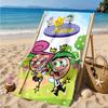 Custom Name Friendship Odd-Parents Beach Towel Microfiber Beach Towel, Lightweight and Quick-Dry, for Summer Travel, Swimming Pool Gift