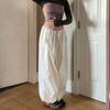 Новая свободная уличная одежда, повседневные мешковатые брюки для бега, широкие брюки-карго с завязками и низкой талией, женские брюки-карго 704