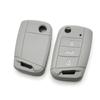 Силиконовый чехол для выкидного ключа с 3 кнопками, подходит для VW GOLF 7 MK7 SKODA SEAT 2014 2015 2016 FOB HULL OCTAVIA COMBI LEON IBIZA CUPTRA Case