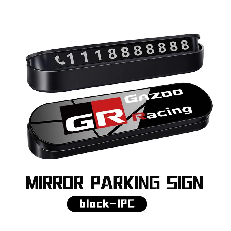Fashion Car Temporary Parking Card Phone Number Card Plate Auto Accessories For S9 Yaris Corolla Rav4 GR Auris Cruiser JH9