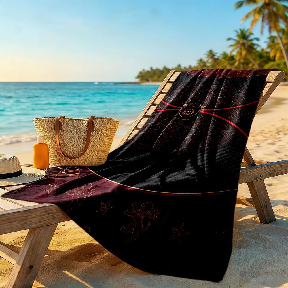 Galatasaray Beach Towel Super Soft & Absorbent Comfortable Lightweight Suitable for Sports, Travel, Swimming, Yoga, Bathroom, Beach, And Pool