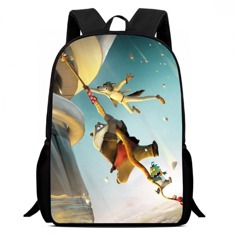 Kids School Backpack Elementary Students - Cartoon Design Large Capacity Ergonomic Support Breathable Oxford Fabric