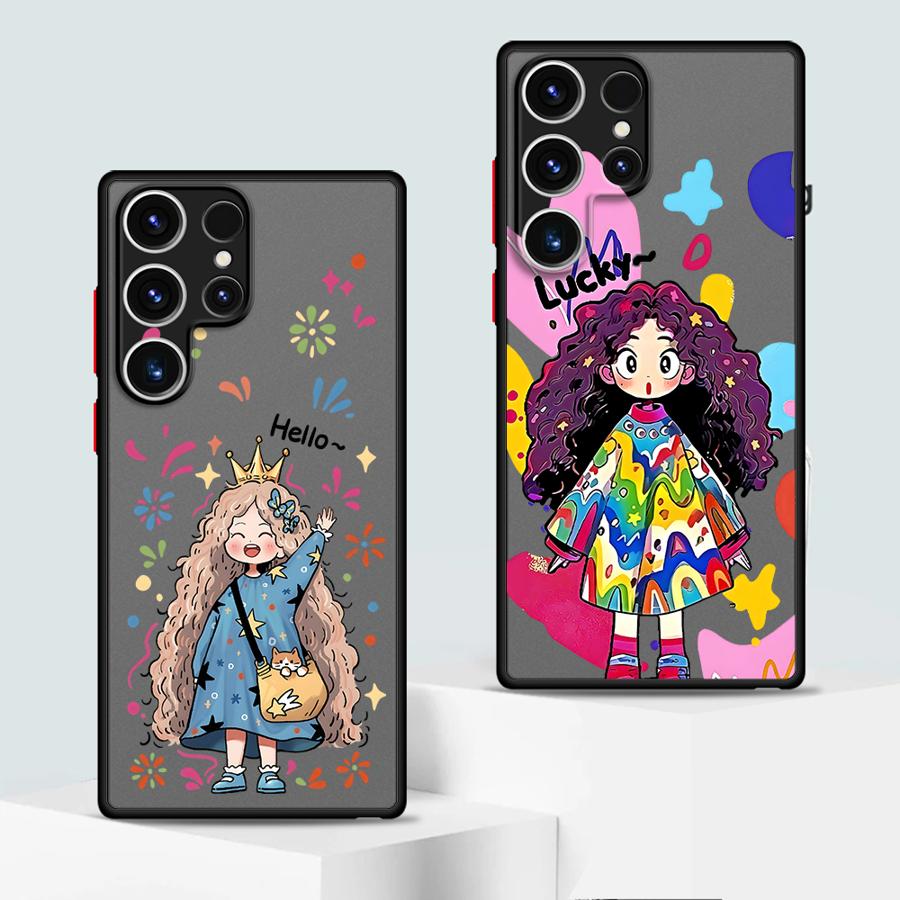 Милый мультяшный персонаж Funda Чехол-накладка для телефона для Samsung Galaxy S26 S23 FE Note 20 Ultra 10+ S24 Plus S21 S22 S20 FE S25