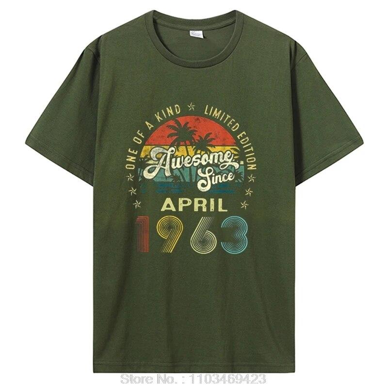 Потрясающая футболка с подарками на день рождения с 1963 года, футболка унисекс с графическим рисунком, хлопковые футболки, одежда 1963 года рождения
