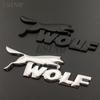 3D Wolf Racing Car Trunk Zinc Alloy Emblem Rear Body Tailgate Accessories Adhesive Styling Badge for Ford Focus ST Mustang GT UR1