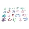 100 Counts Animal Shaped Paperclips Coated Assorted Color Cute Shaped Bookmark Paper Clips for