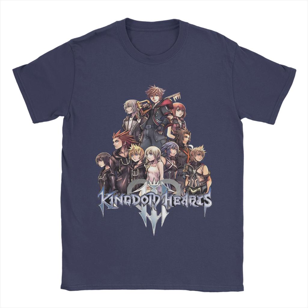 Унисекс футболки Kingdom Hearts 100% Хлопок Топы Креативные С коротким рукавом Круглый вырез Футболка Большого размера Футболки