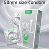 10 ШТУК Ультра Стимулирующие Гладкие Презервативы 58 мм XXL Большого Размера для Мужчин Большой Пенис Оргазм Сексуальное Удовольствие Максимальная Контрацепция
