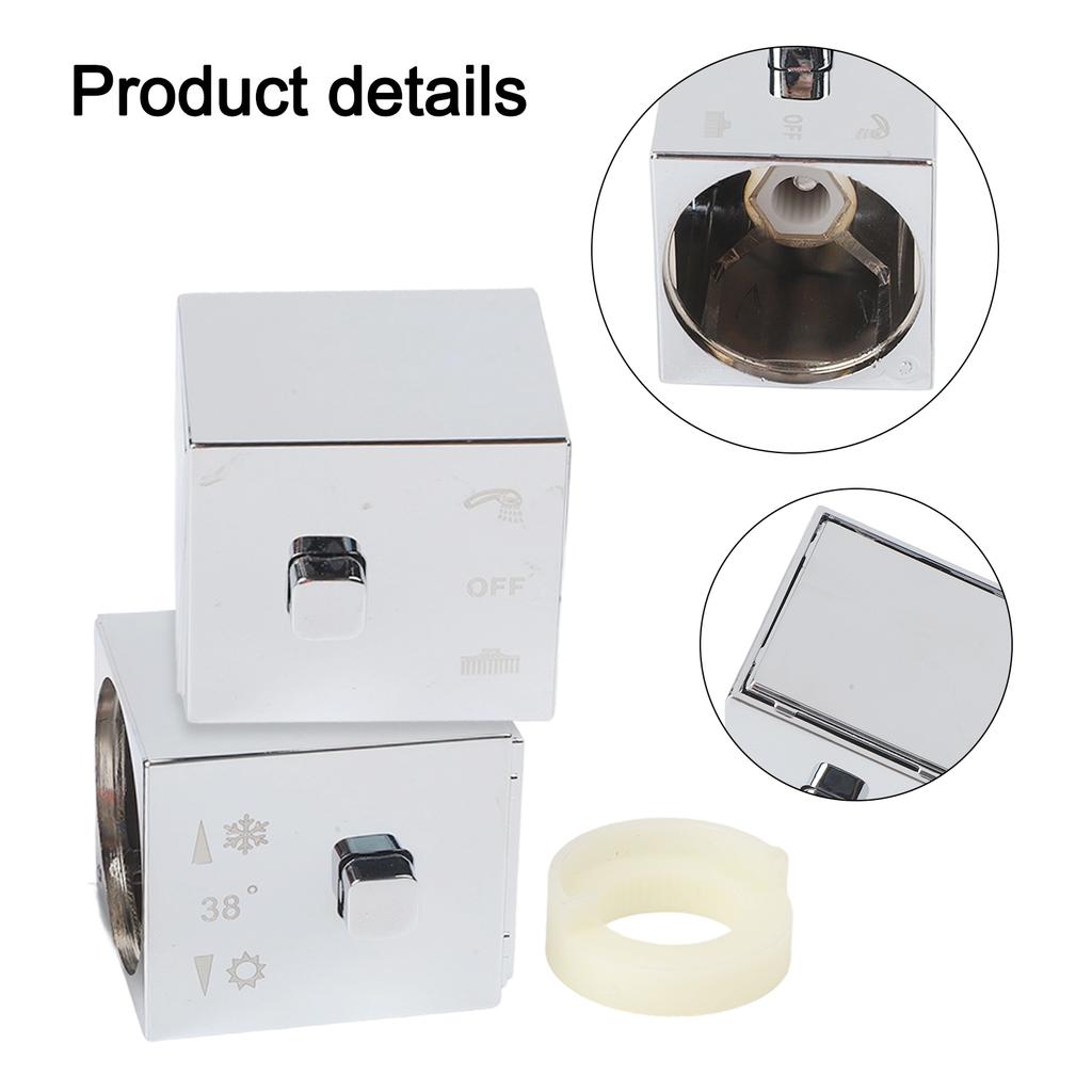 Temperature Control Switch Control Knob Handle 1 Pair For SMA Thermostatic Bath High Quality Shower Mixer Accessory
