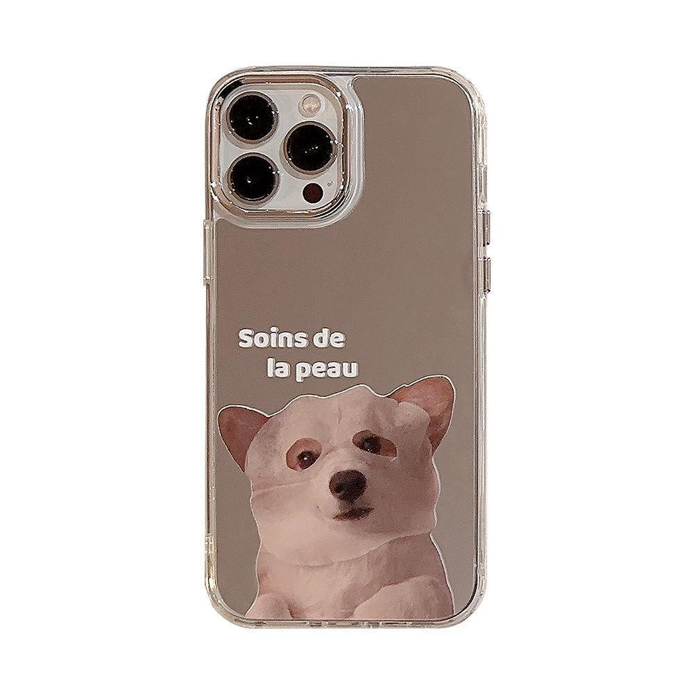 Niche cute face masks for cats and dogs16Applicable iPhone17promax Apple11Couple15Mirror phone case12