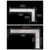 Double-Sided Metal Ruler Measuring Tool Mini Ruler Drawing Tools L Square Ruler  Educational