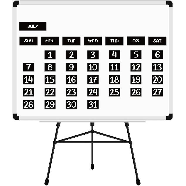 50Pack Magnetic Fridge Calendar - Magnetic Days of The Week and Months Calendar with Dates Indicators for Office and Refrigerator