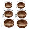 Rustic Style Salad Bowl Vintage Fruit Serving Bowl High-end Acacia Wooden Bowl  Yogurt