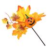 Fake Maple Leaf Long Lasting Easy To Maintain Artificial Pumpkins Maple Leaf for Harvest Thanksgiving Halloween Parties