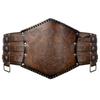 Nordic Viking Thor's Hammer Embossed Wide Medieval Waist Belt
