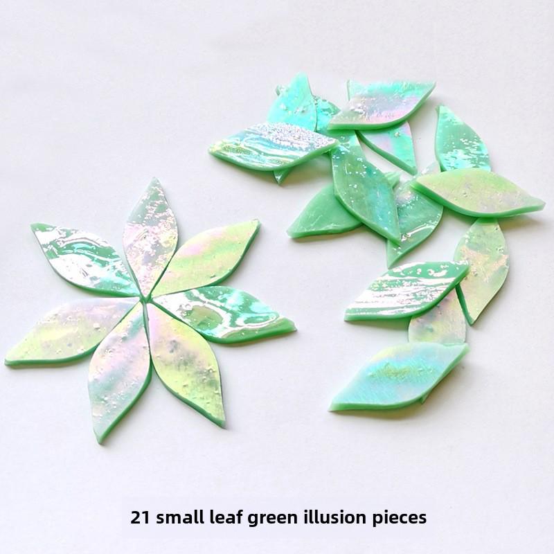 Смешанные цветные листовые слюдяные стеклянные мозаичные детали для украшения подсвечника своими руками