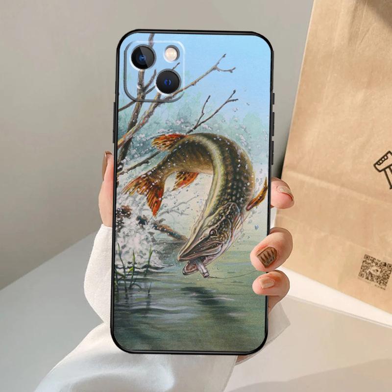 Чехол для телефона с рисунком рыболовной приманки для iPhone 17 Air 16 15 14 13 12 11 Pro Max 12 13 mini 15 16 Plus 16e Чехол Coque