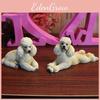 Resin Poodle Simulated Model Tabletop Figurine Micro Landscape Decoration Garden