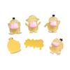 Прозрачные однотонные смоляные наклейки Psyduck: Аксессуары для украшения: Чехол для телефона, Заколка для волос, Кулон, Обувь, Одежда и Кружка.