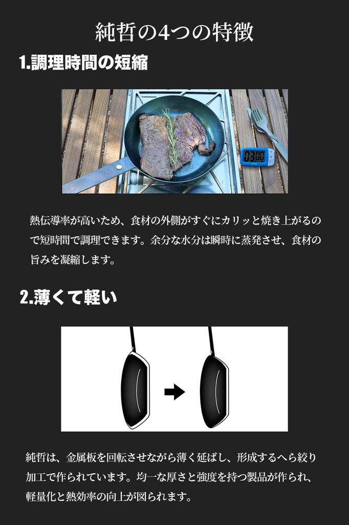 Сковорода из железа Juntetsu 26 см Не требует приправы Совместима с IH Совместима с газовой плитой Легкая Производитель Tetsuya Tsuji